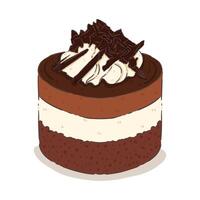 cake chocolate element vector