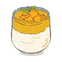 Mango Sweet food isolate vector