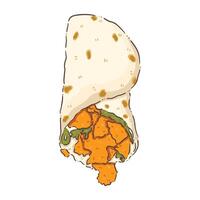 kebub food isolate vector