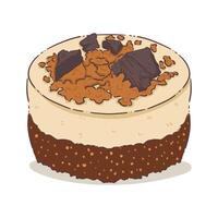 Chocolate food isolate vector