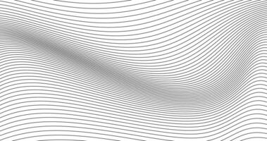 abstract Parallel Wave lines texture on empty white background vector