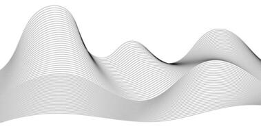 Abstract mountain with white wave lines on a white background illustration EPS 10 vector