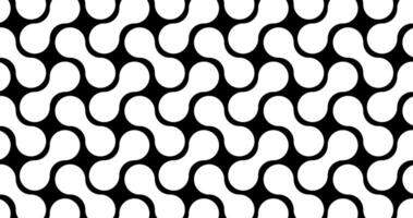 White Geometric pattern on black background vector