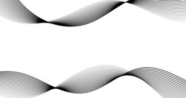 Black Abstract grey wave on white background. Design element website, flyer illustration vector