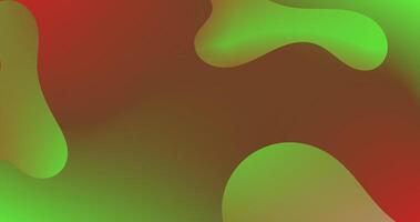Red Green Gradient Abstract background with Fluid Gradient shapes vector