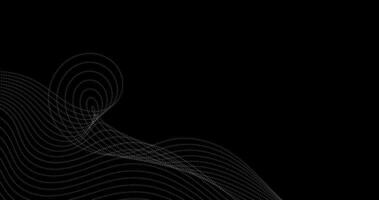 Abstract paradox lines of particles on black background vector