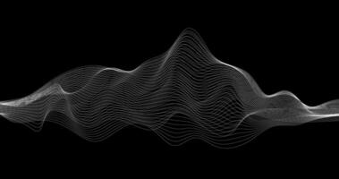 Black Abstract background with white Geographic waves illustration design element vector
