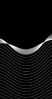 horizon Abstract wavy lines on a black vertical background. illustration design vector