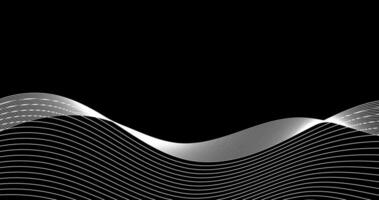 horizon Abstract background with horizon wavy lines Black and white vector
