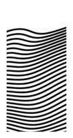 Abstract background with wavy, waving lines. Black and white illustration. vector