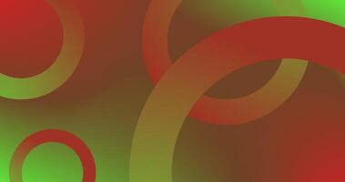 Red Green Gradient Abstract background with Red Green Gradient circles vector