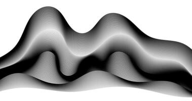 Abstract background with Mountain illustration dynamic waves. illustration. Black and white vector