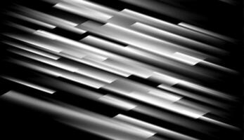 Black and white smooth stripes abstract concept tech background vector