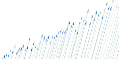 Abstract growing graph chart background vector