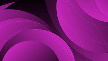 Dark violet abstract geometric background with glossy circles and lines vector