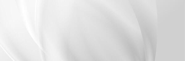 Abstract white grey blurred wave background vector