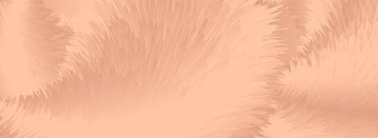 Abstract fluffy fuzz peach pink orange waves banner design vector