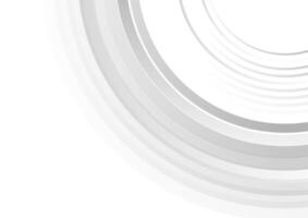 Grey white minimal geometric circles abstract background vector