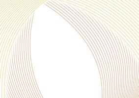 White and orange minimal abstract background with wavy linear pattern vector
