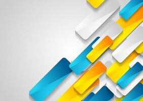 Colorful elements abstract minimal background vector