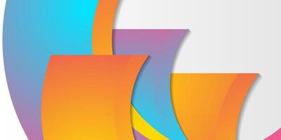 Colorful geometric abstract minimal background vector