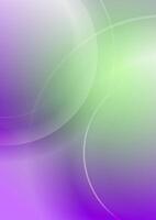 Green violet minimal blurred circles abstract concept background vector