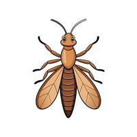 Cartoon style bug illustration isolated on white background vector