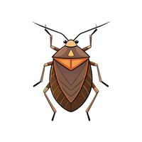 Cartoon stink bug image on white background illustration asset vector