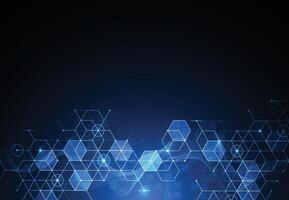 Abstract blockchain digital technology concept. Big data design. vector