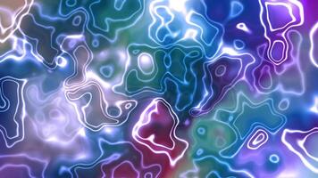 abstrato colorida padronizar torção ondulado brilhante líquido animação. suave fluido movimento. video