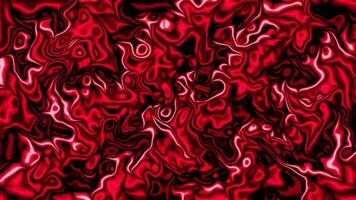 Abstract red pattern twist wavy shiny liquid animation. clean red fluid. video