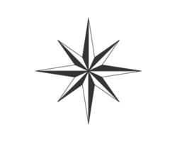 Simple and impactful, this monochrome starburst conveys navigation, direction, or achievement. Use for design, infographics, maps, or web icons. Sharp and clean vector