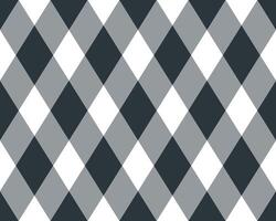 Stylish grayscale diamond check pattern. Perfect for backgrounds, textiles, or website design. Its clean, modern aesthetic offers versatile usage, conveying sophistication and timeless appeal. vector