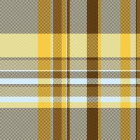 Stylish yellow, brown, and beige plaid pattern. Perfect for textile design, apparel, website backgrounds, or autumnal themed projects. vector