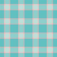Soft teal and blush pink plaid pattern. Ideal for textile design, website backgrounds, or crafting projects. This calming, minimalist design evokes feelings of serenity and gentle sophistication. vector