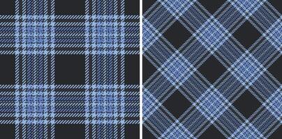 Classic plaid patterns, presented in two variations. The blue and gray tones evoke a sense of tradition and timeless style. vector