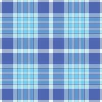 Vibrant blue and light blue plaid pattern. Ideal for textile design, website backgrounds, or crafting projects. This seamless texture evokes feelings of freshness and calmness. vector