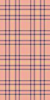 Deco check plaid pattern, diverse fabric background. Detailed textile texture seamless tartan in red and indigo colors. vector