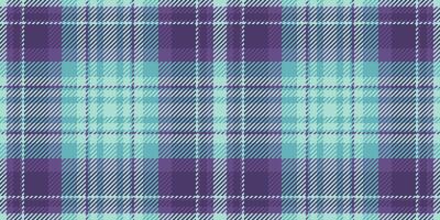 Seamless pastel plaid pattern in teal and purple. Perfect for textile design, website backgrounds, or fashion projects. This soft, textured image evokes feelings of comfort and style. vector