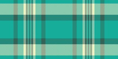 Vibrant teal and cream plaid pattern. Perfect for textile design, website backgrounds, or fashion projects. This seamless texture evokes a feeling of freshness and sophistication. vector