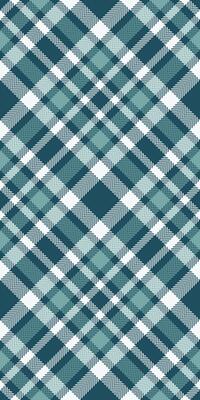 Bag pattern background fabric, spring texture plaid tartan. Backdrop seamless check textile in cyan and white colors.
