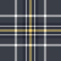 Stylish gray, white, and mustard yellow plaid pattern. Perfect for textile design, apparel, website backgrounds, or any project needing a classic, sophisticated texture. vector