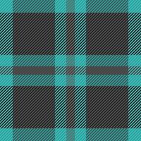 Stylish teal and gray plaid pattern. Perfect for textile design, website backgrounds, or fashion projects. vector