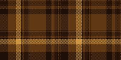 Seamless brown tartan pattern. A classic fabric design with intersecting stripes, perfect for backgrounds, textiles, and traditional themes. vector