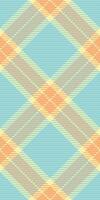 Gorgeous fabric texture , warm pattern tartan check. Luxury seamless textile background plaid in light and cyan colors. vector