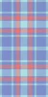 Warmth seamless fabric check, 40s background texture tartan. Everyday plaid textile pattern in blue and light colors. vector