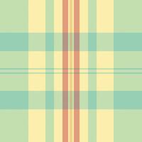 Pastel plaid pattern in soft teal, peach, and yellow. Perfect for textile designs, backgrounds, or website templates. Evokes feelings of calmness and springtime freshness. vector