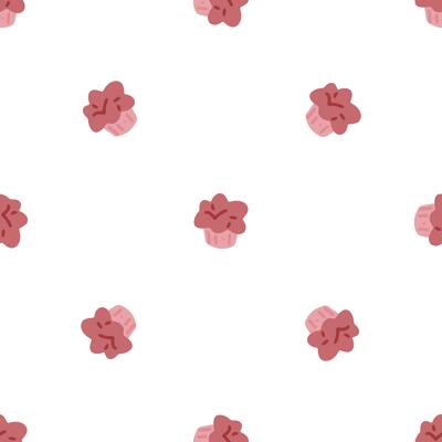 Seamless Muffin Cupcake Pattern
