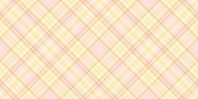 Soft pastel pink and beige plaid pattern. Perfect for backgrounds, textiles, or packaging design. This delicate, seamless texture evokes feelings of warmth and gentleness. vector