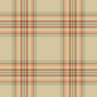 Classic tartan plaid pattern in soft, muted earth tones. Warm, inviting texture for backgrounds, textiles, fashion, or design projects. Seamless, repeatable graphic. vector